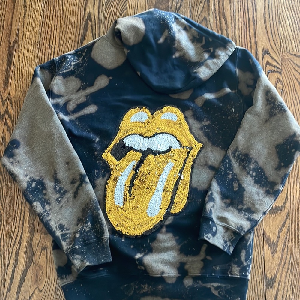 Tie Dye black sequin size S